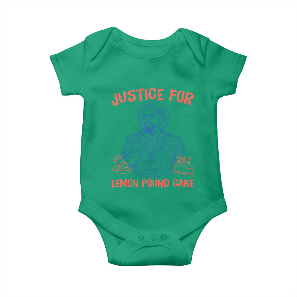 Justice For Lemon Pound Cake Baby Onesie Viral Trend Free Speech