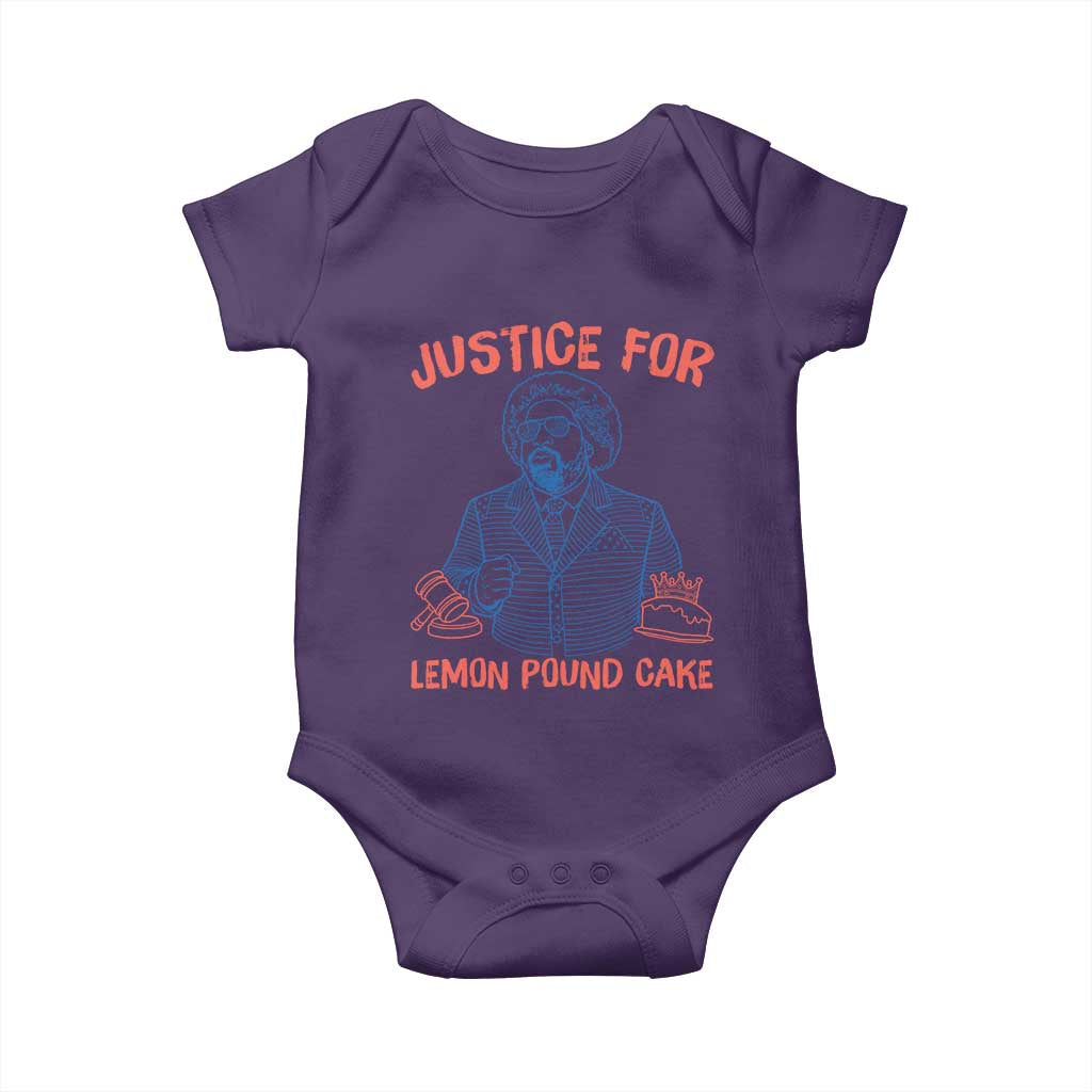 Justice For Lemon Pound Cake Baby Onesie Viral Trend Free Speech