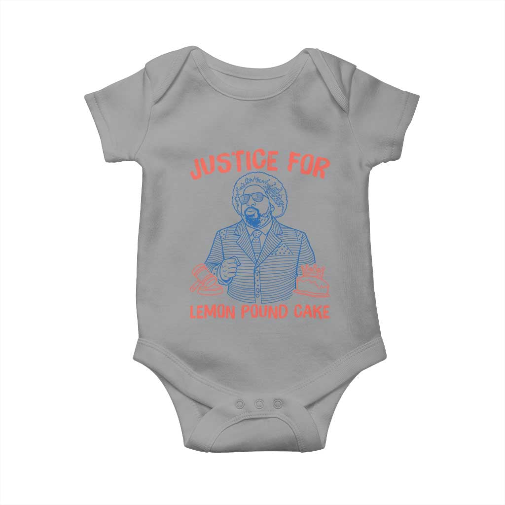 Justice For Lemon Pound Cake Baby Onesie Viral Trend Free Speech