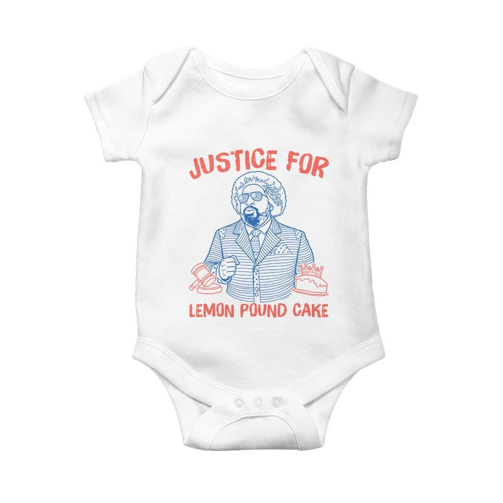 Justice For Lemon Pound Cake Baby Onesie Viral Trend Free Speech