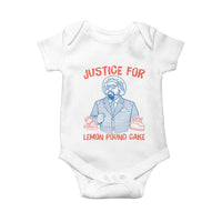 Justice For Lemon Pound Cake Baby Onesie Viral Trend Free Speech