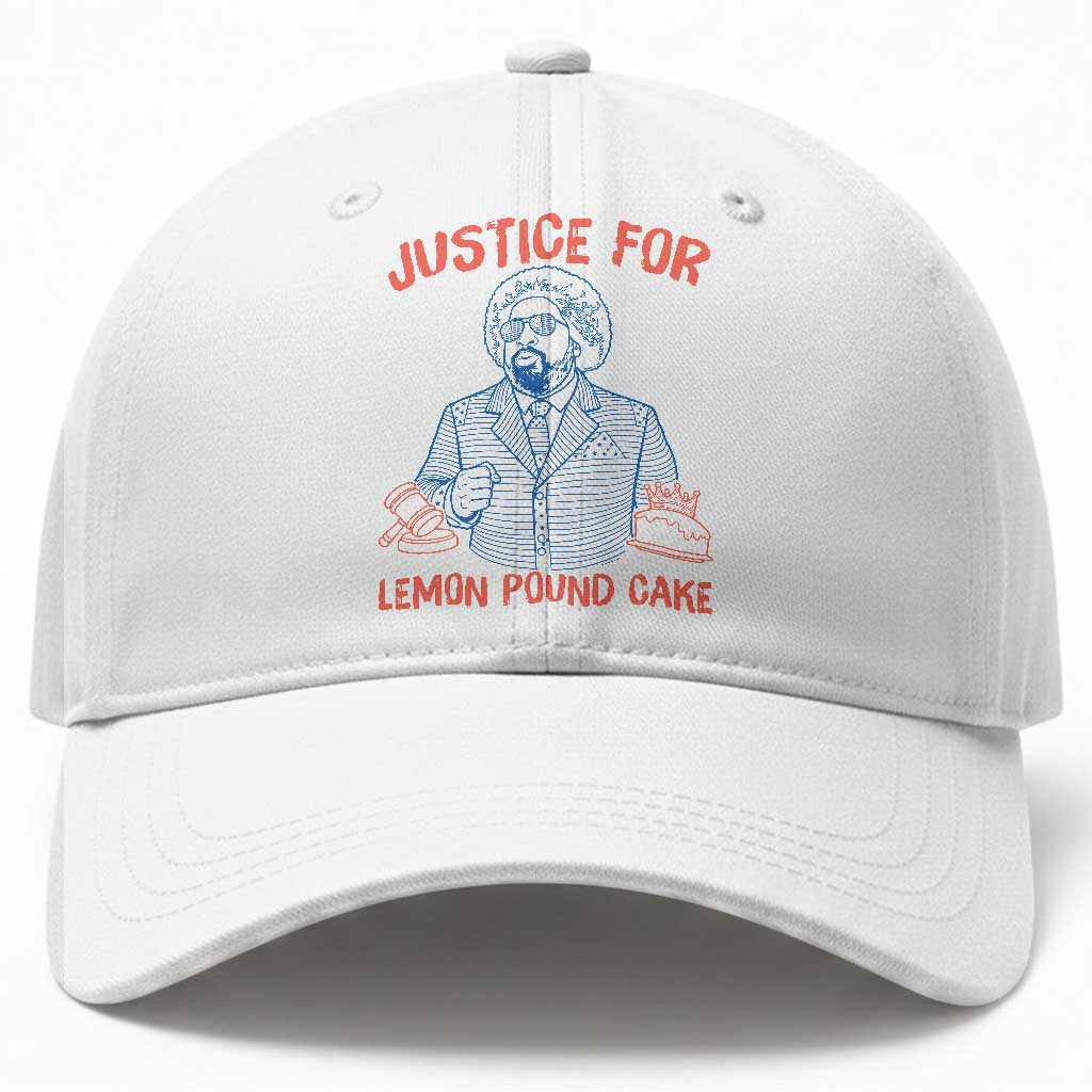 Justice For Lemon Pound Cake Baseball Cap Viral Trend Free Speech