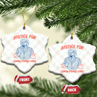 Justice For Lemon Pound Cake Ceramic Ornament Viral Trend Free Speech