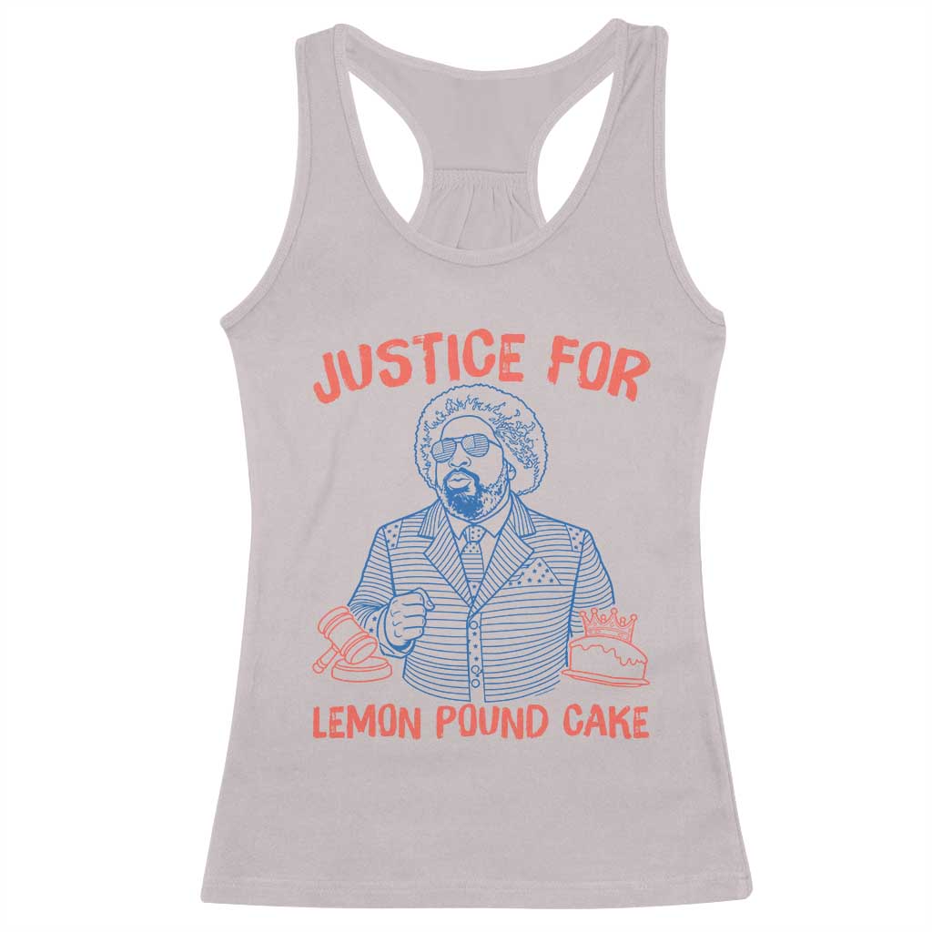 Justice For Lemon Pound Cake Racerback Tank Top Viral Trend Free Speech