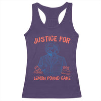 Justice For Lemon Pound Cake Racerback Tank Top Viral Trend Free Speech