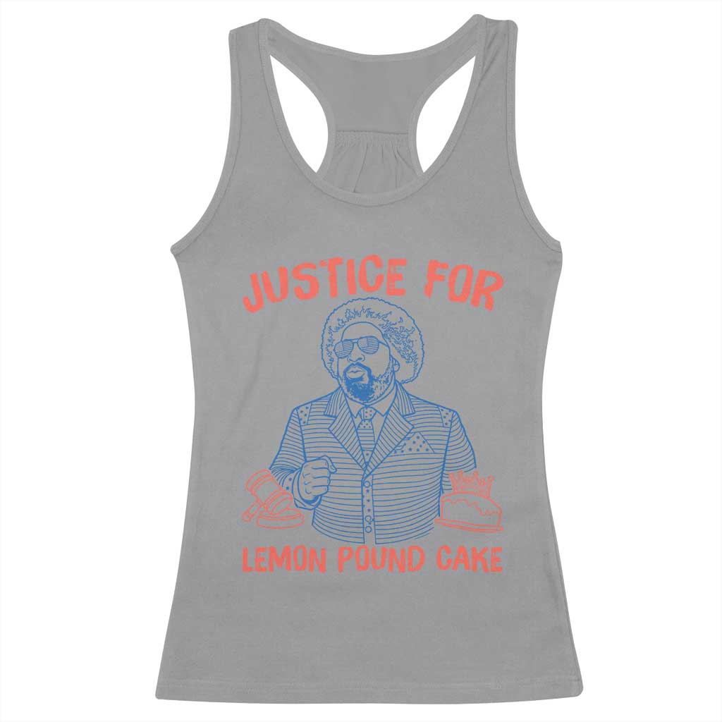 Justice For Lemon Pound Cake Racerback Tank Top Viral Trend Free Speech