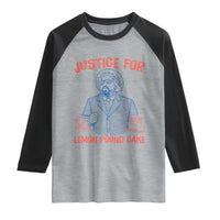 Justice For Lemon Pound Cake Raglan Shirt Viral Trend Free Speech