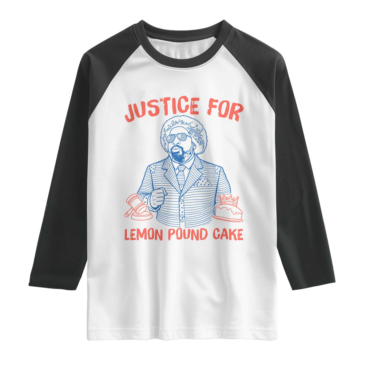 Justice For Lemon Pound Cake Raglan Shirt Viral Trend Free Speech
