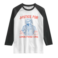Justice For Lemon Pound Cake Raglan Shirt Viral Trend Free Speech