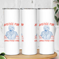 Justice For Lemon Pound Cake Skinny Tumbler Viral Trend Free Speech