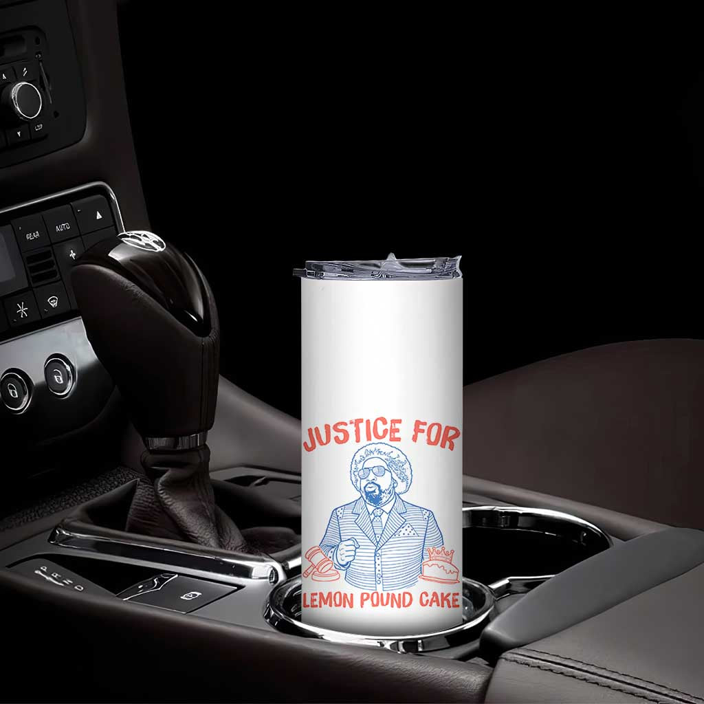 Justice For Lemon Pound Cake Skinny Tumbler Viral Trend Free Speech