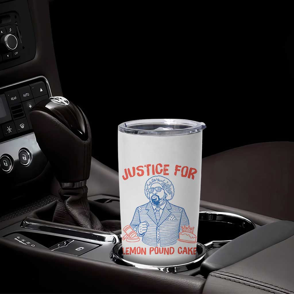 Justice For Lemon Pound Cake Tumbler Cup Viral Trend Free Speech