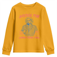 Justice For Lemon Pound Cake Youth Sweatshirt Viral Trend Free Speech