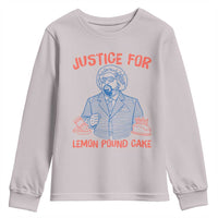 Justice For Lemon Pound Cake Youth Sweatshirt Viral Trend Free Speech