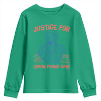 Justice For Lemon Pound Cake Youth Sweatshirt Viral Trend Free Speech