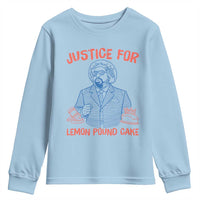 Justice For Lemon Pound Cake Youth Sweatshirt Viral Trend Free Speech