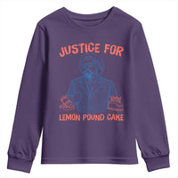 Justice For Lemon Pound Cake Youth Sweatshirt Viral Trend Free Speech