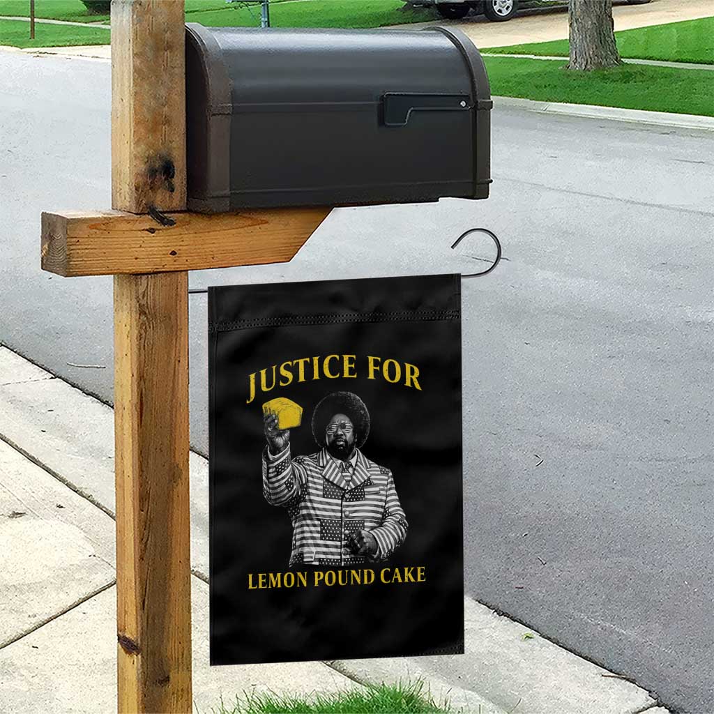 Justice For Lemon Pound Cake Garden Flag Vintage Rap Free Speech