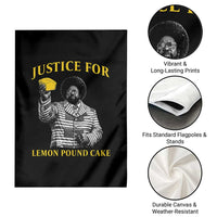 Justice For Lemon Pound Cake Garden Flag Vintage Rap Free Speech