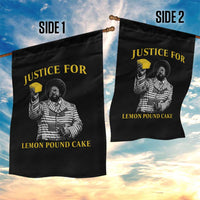 Justice For Lemon Pound Cake Garden Flag Vintage Rap Free Speech