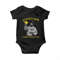 Justice For Lemon Pound Cake Baby Onesie Vintage Rap Free Speech
