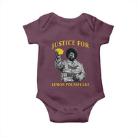 Justice For Lemon Pound Cake Baby Onesie Vintage Rap Free Speech