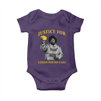 Justice For Lemon Pound Cake Baby Onesie Vintage Rap Free Speech