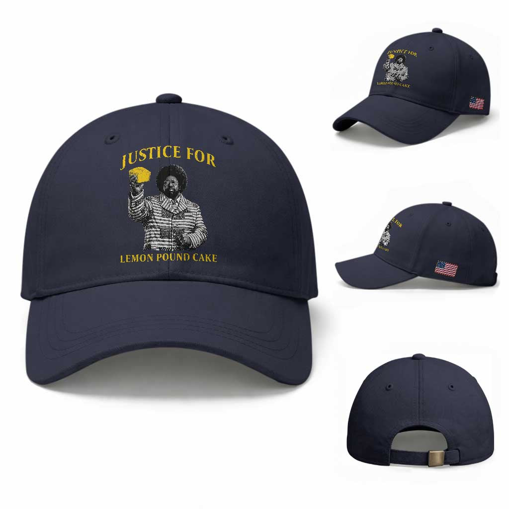 Justice For Lemon Pound Cake Baseball Cap Vintage Rap Free Speech