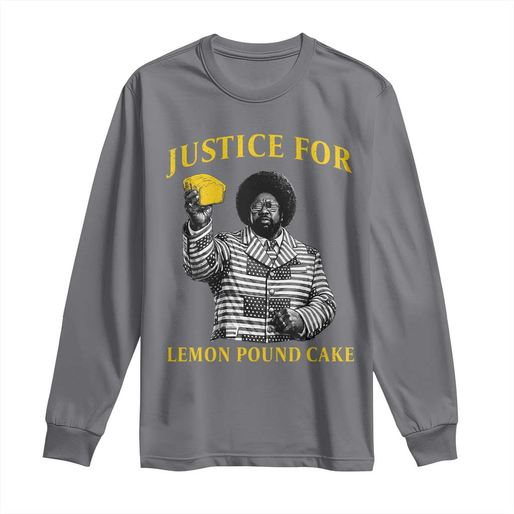 Justice For Lemon Pound Cake Long Sleeve Shirt Vintage Rap Free Speech