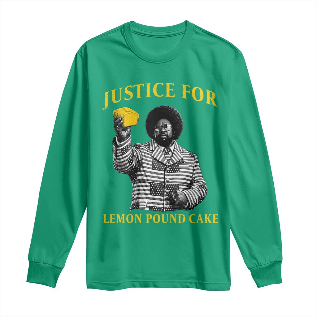 Justice For Lemon Pound Cake Long Sleeve Shirt Vintage Rap Free Speech