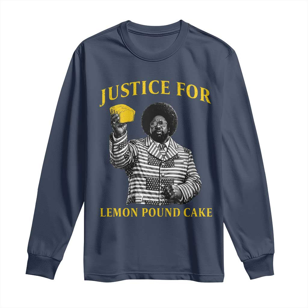Justice For Lemon Pound Cake Long Sleeve Shirt Vintage Rap Free Speech