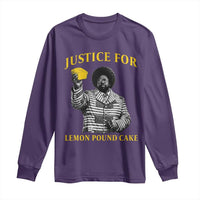 Justice For Lemon Pound Cake Long Sleeve Shirt Vintage Rap Free Speech