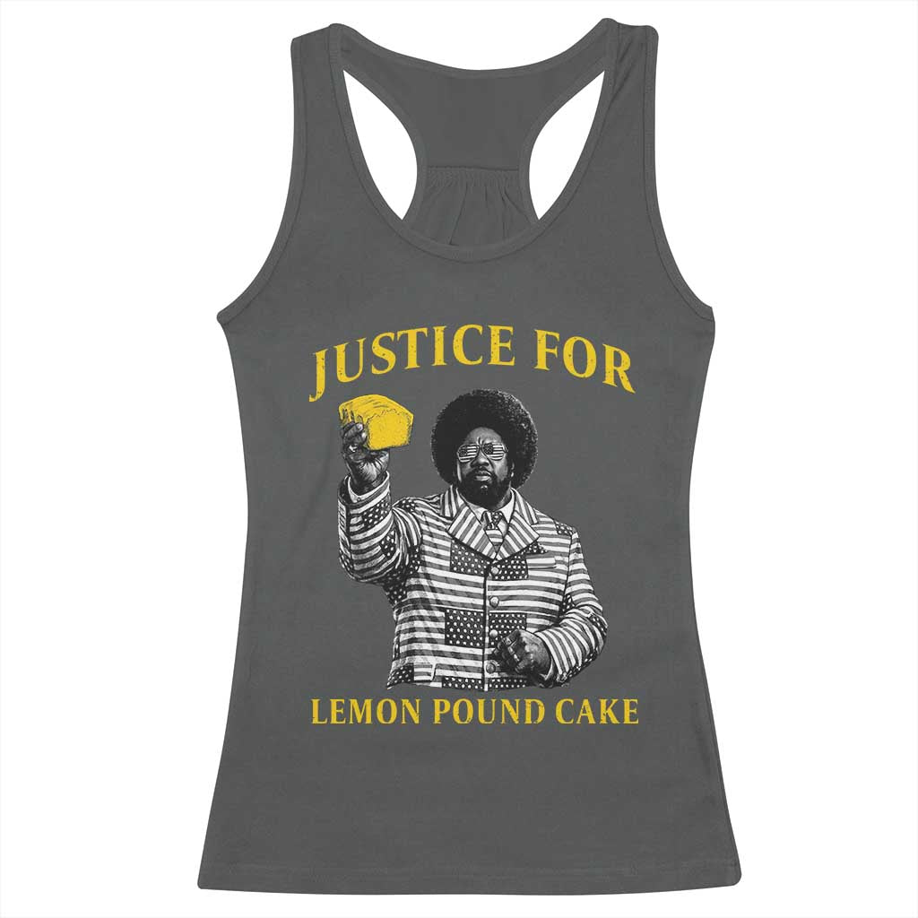 Justice For Lemon Pound Cake Racerback Tank Top Vintage Rap Free Speech
