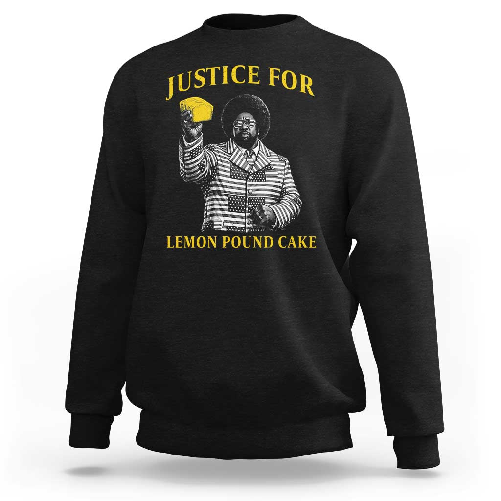 Justice For Lemon Pound Cake Sweatshirt Vintage Rap Free Speech