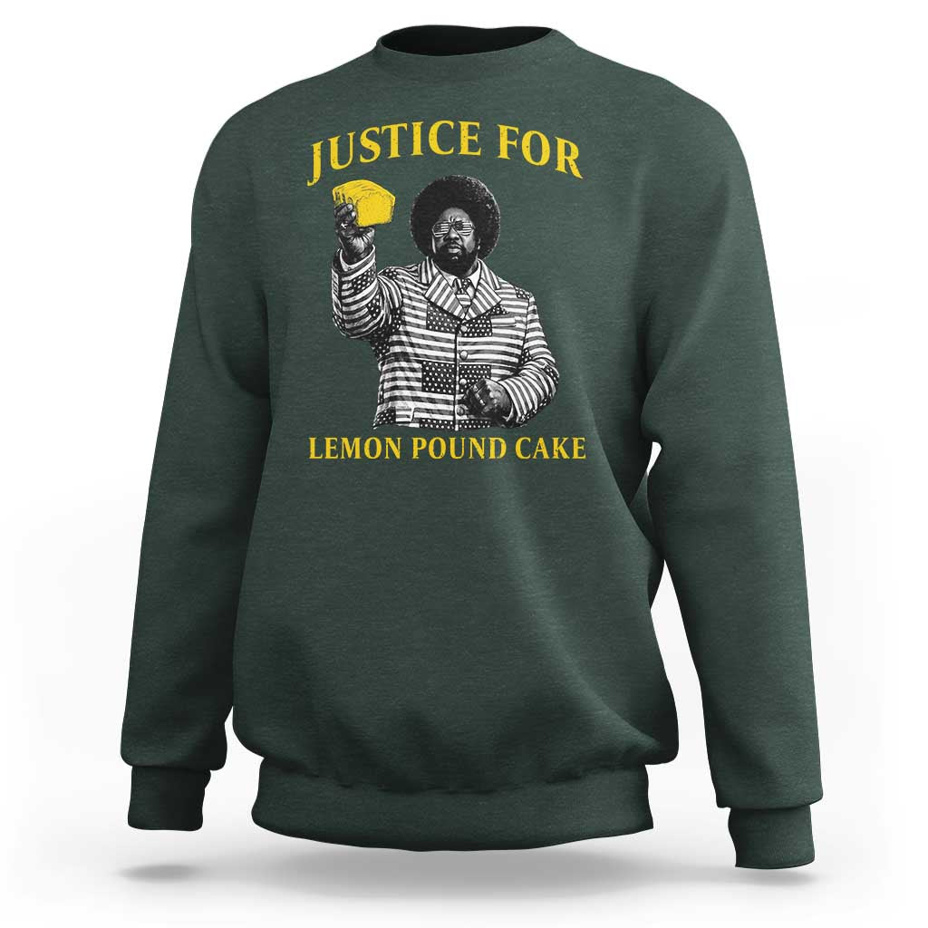 Justice For Lemon Pound Cake Sweatshirt Vintage Rap Free Speech