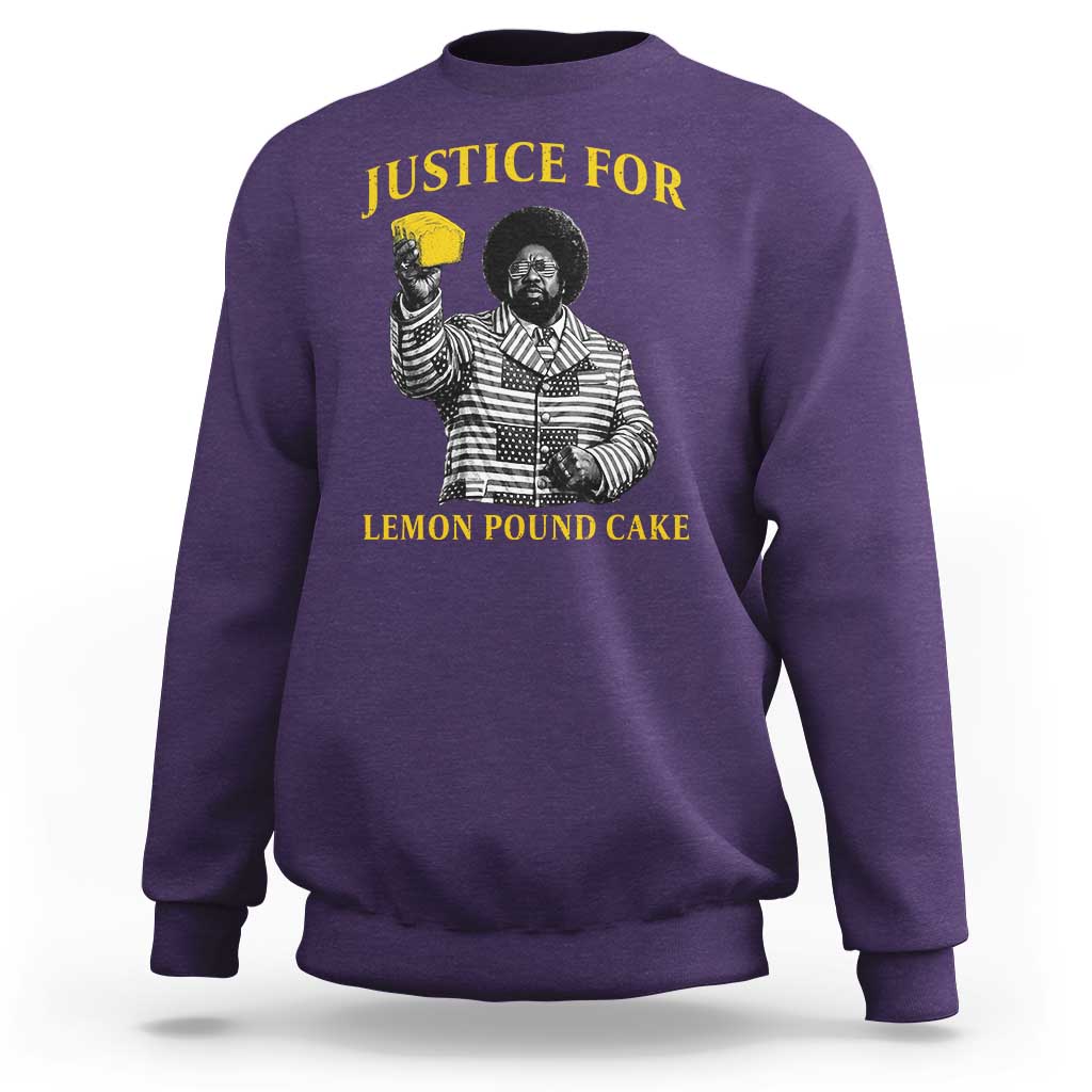 Justice For Lemon Pound Cake Sweatshirt Vintage Rap Free Speech