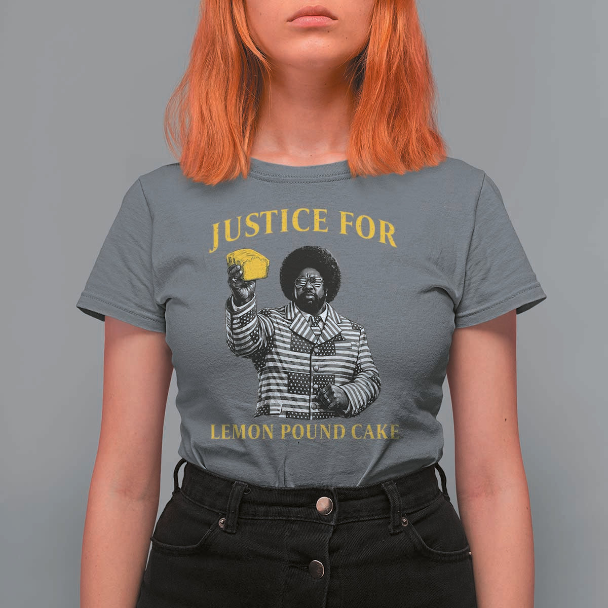 Justice For Lemon Pound Cake T Shirt For Women Vintage Rap Free Speech