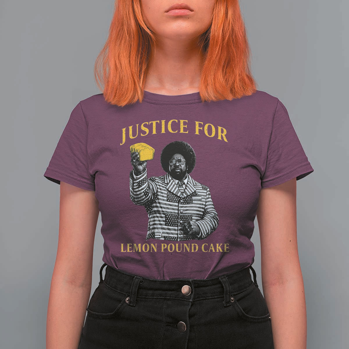 Justice For Lemon Pound Cake T Shirt For Women Vintage Rap Free Speech