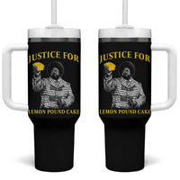 Justice For Lemon Pound Cake Tumbler With Handle Vintage Rap Free Speech