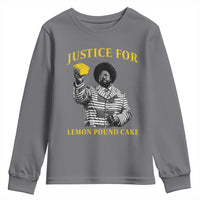 Justice For Lemon Pound Cake Youth Sweatshirt Vintage Rap Free Speech