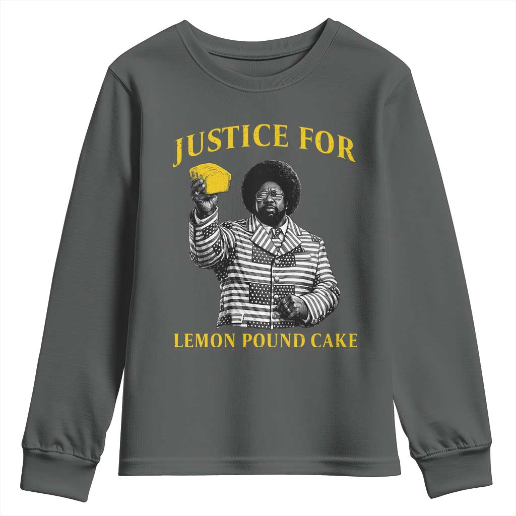 Justice For Lemon Pound Cake Youth Sweatshirt Vintage Rap Free Speech
