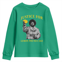 Justice For Lemon Pound Cake Youth Sweatshirt Vintage Rap Free Speech