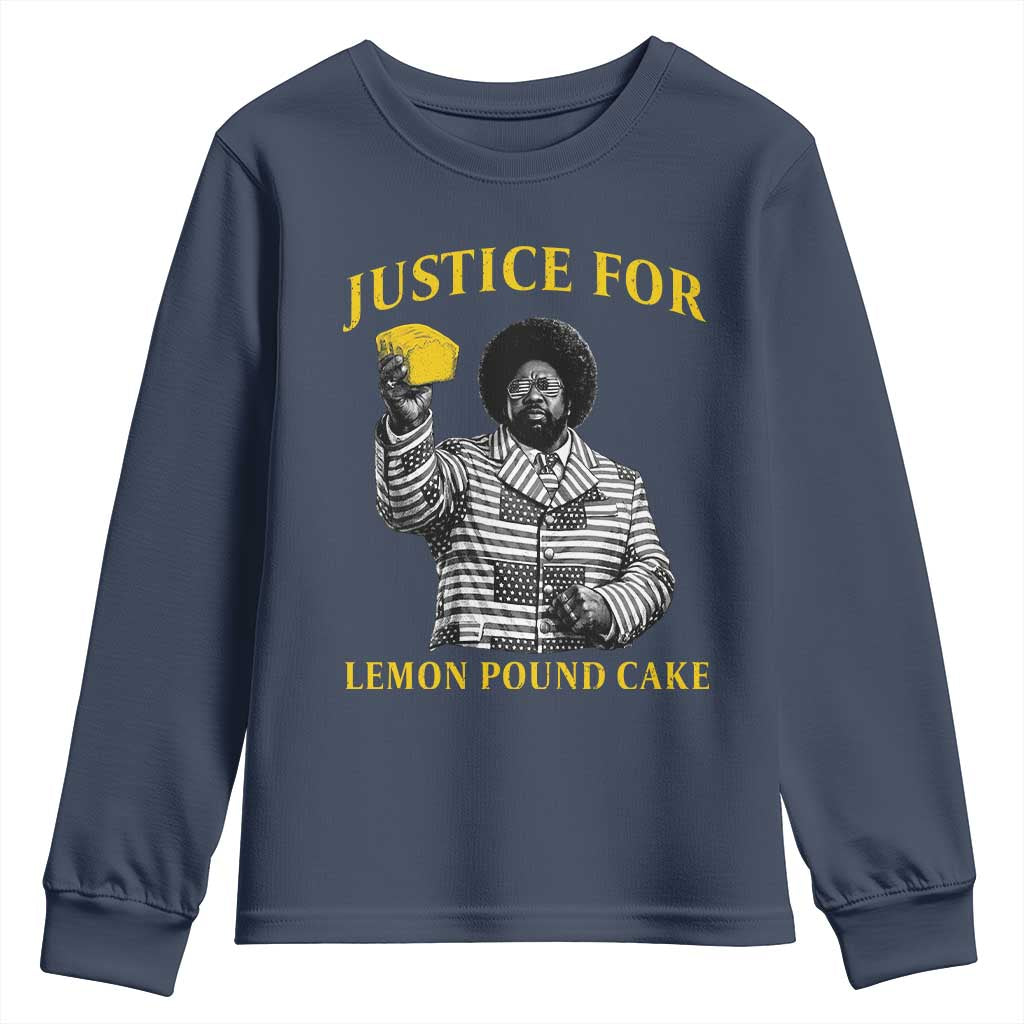 Justice For Lemon Pound Cake Youth Sweatshirt Vintage Rap Free Speech