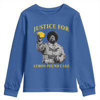 Justice For Lemon Pound Cake Youth Sweatshirt Vintage Rap Free Speech
