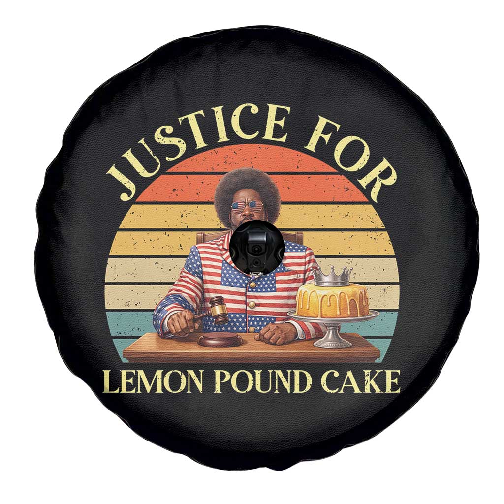 Justice For Lemon Pound Cake Spare Tire Cover Retro Rap Free Speech