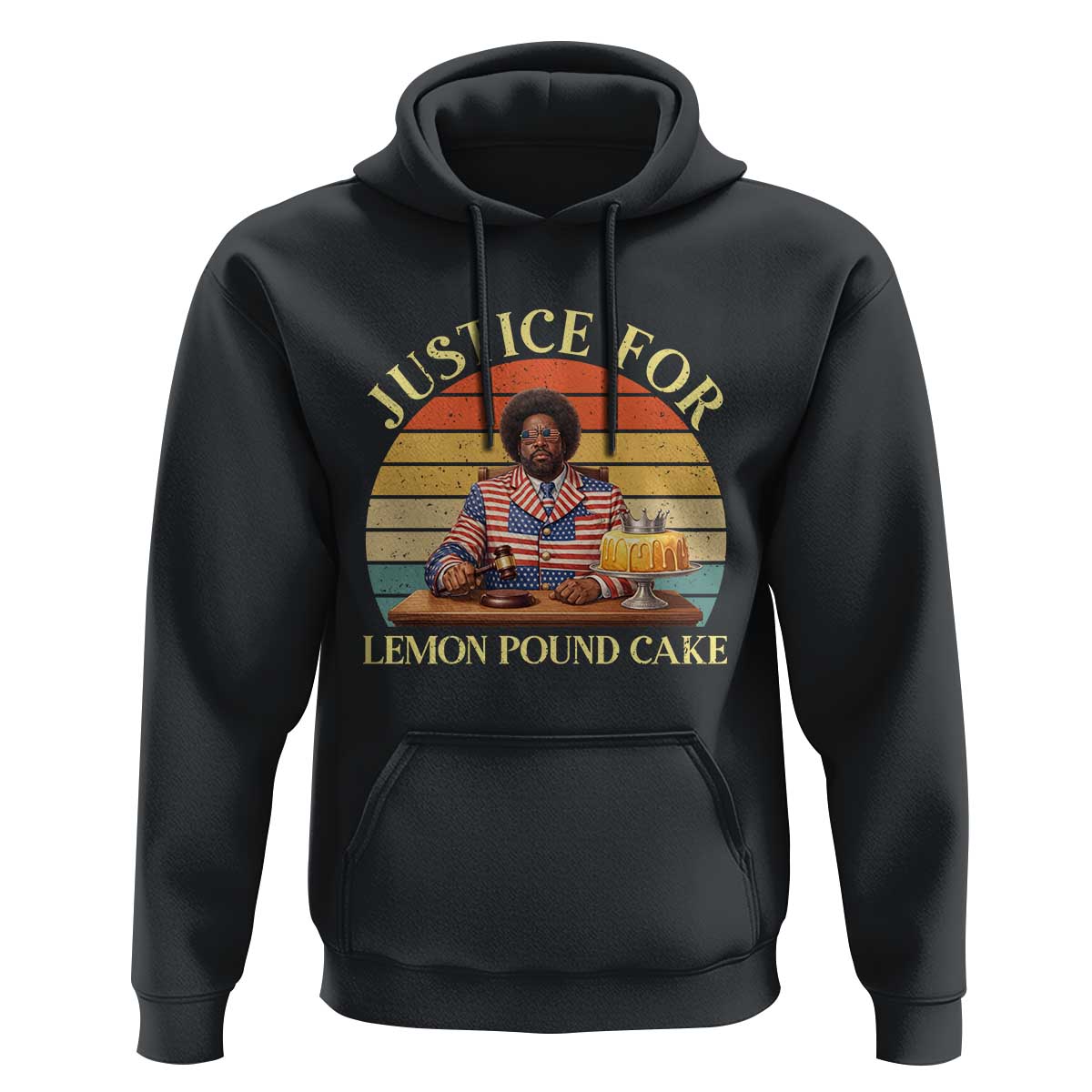 Justice For Lemon Pound Cake Hoodie Retro Rap Free Speech