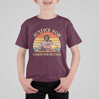 Justice For Lemon Pound Cake T Shirt For Kid Retro Rap Free Speech