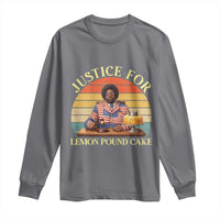 Justice For Lemon Pound Cake Long Sleeve Shirt Retro Rap Free Speech