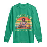 Justice For Lemon Pound Cake Long Sleeve Shirt Retro Rap Free Speech