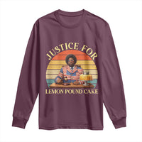 Justice For Lemon Pound Cake Long Sleeve Shirt Retro Rap Free Speech